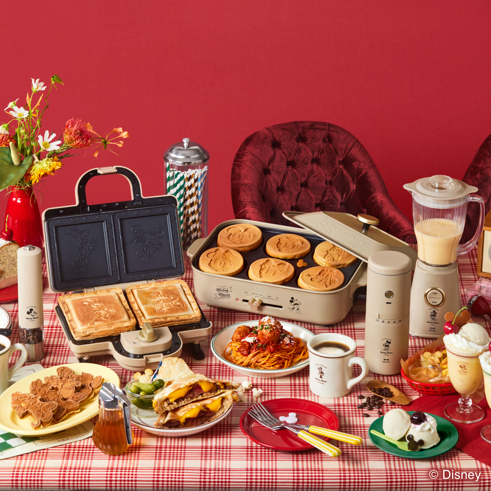 ディズニー　ホットサンドメーカーダブル　BOE136 BRUNO BRUNO（ブルーノ） 30%OFF 公式 BRUNO DISNEY ホットサンドメーカー